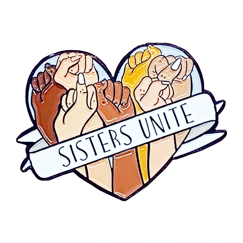 Sisters Unite Enamel Pin