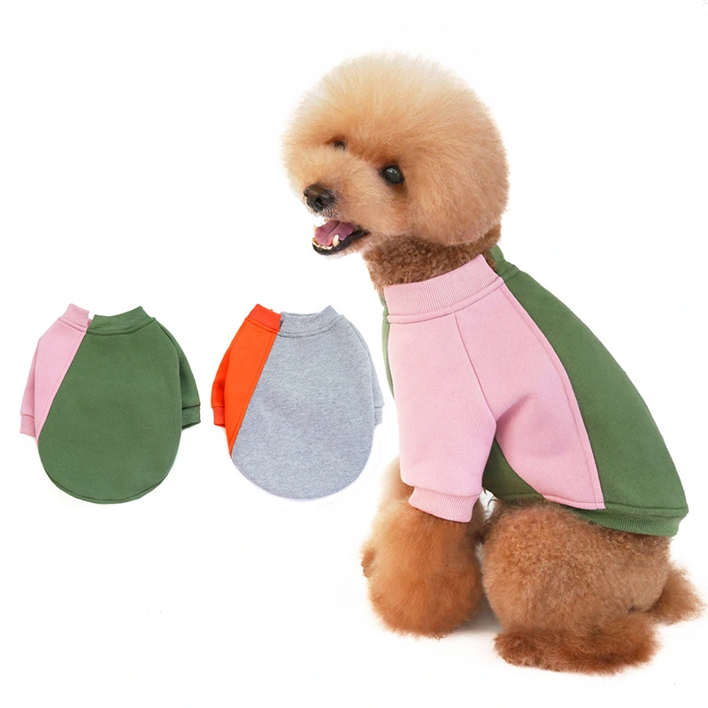 Fleece Soft Touch Contrast Stitching Pet Sweater