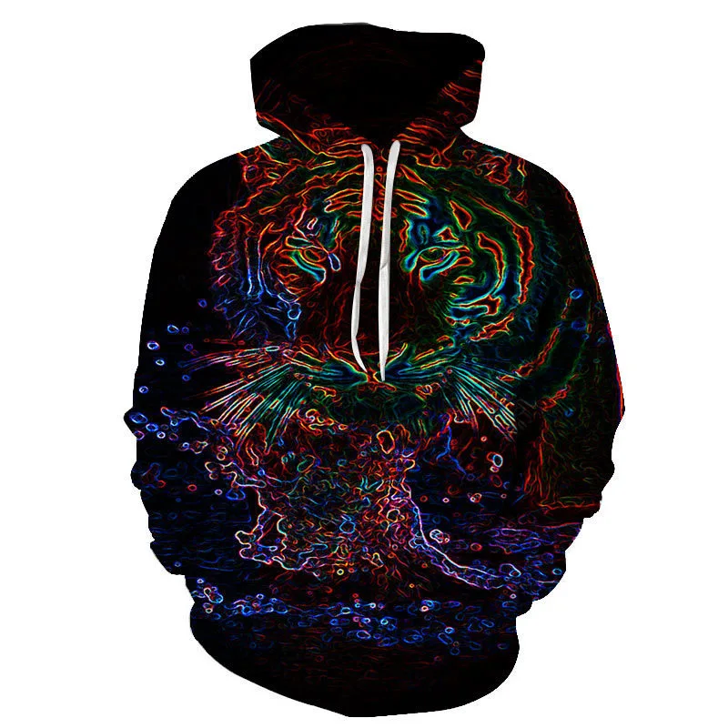 Digital Printed Sweatshirt Hoodie Men's and Women's Jacket
