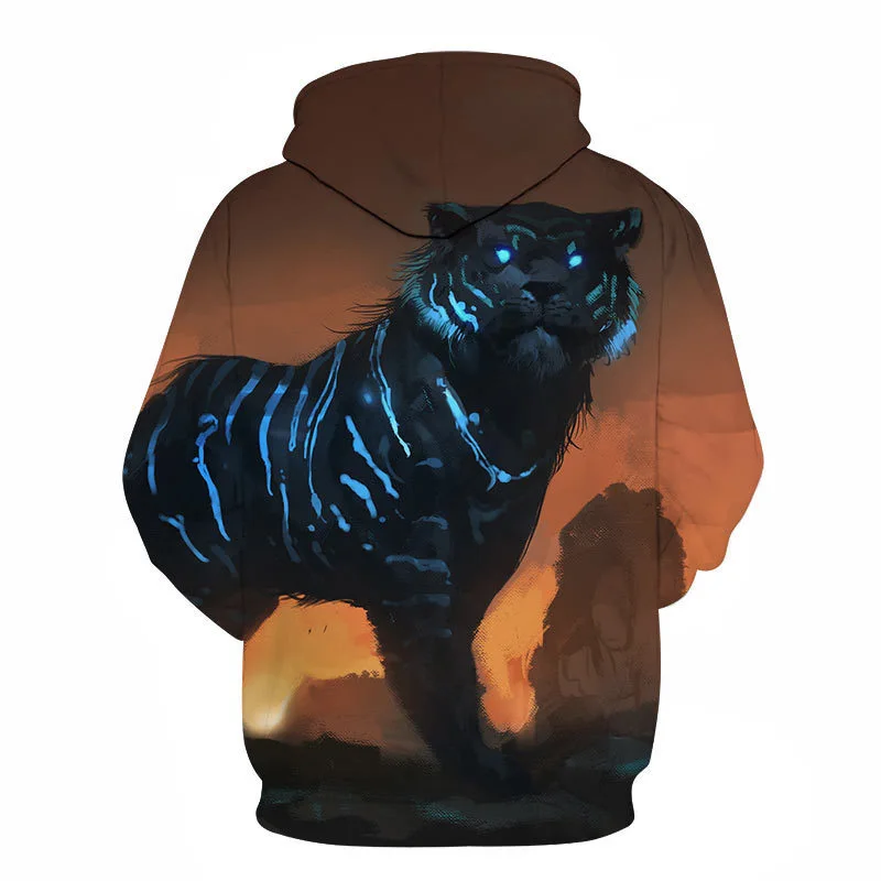 Digital Printed Sweatshirt Hoodie Men's and Women's Jacket
