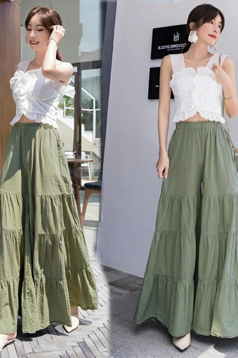 High Waist Wide Leg Pants