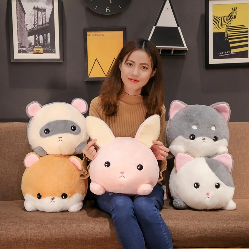 Creative lying animal cat Shiba Inu plush toy