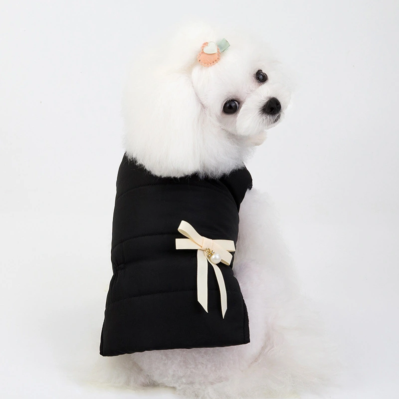 Pet clothes with bow