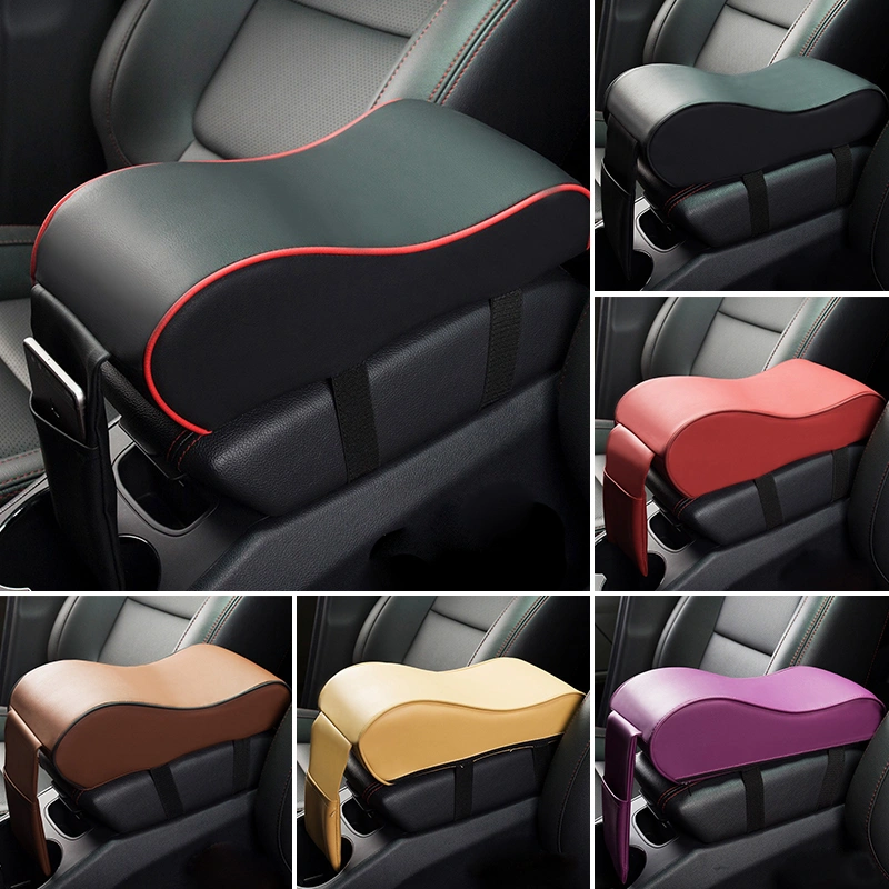 New Leather Car Armrest Pad Universal Auto Armrests Car Center Console Arm Rest Seat Box Pad Vehicle Protective Car Styling