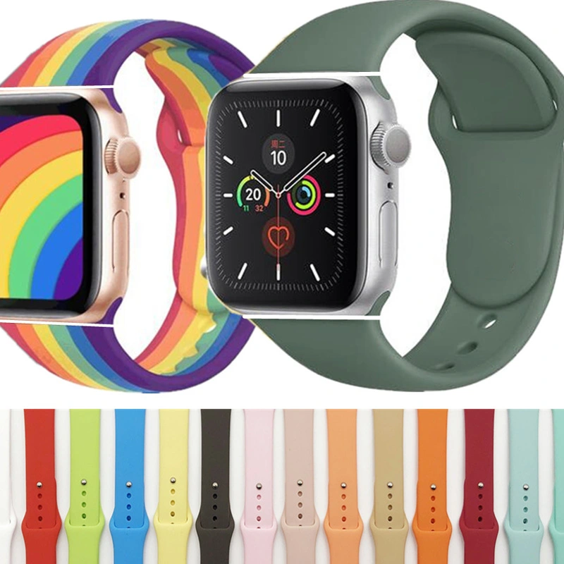 Applicable Apple Watch Silicone Sports Strap