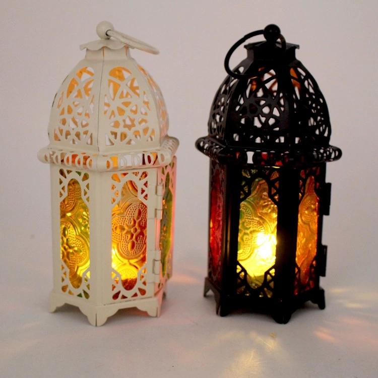 Wrought iron candle holder