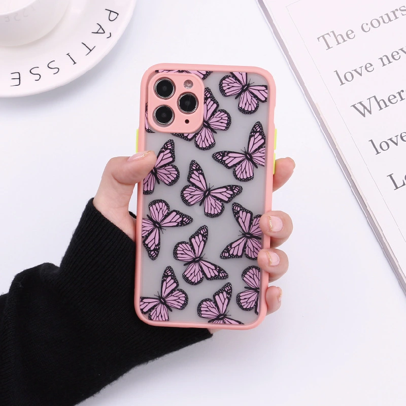 Fashion Butterfly Fine Hole All-inclusive Skin Phone Case