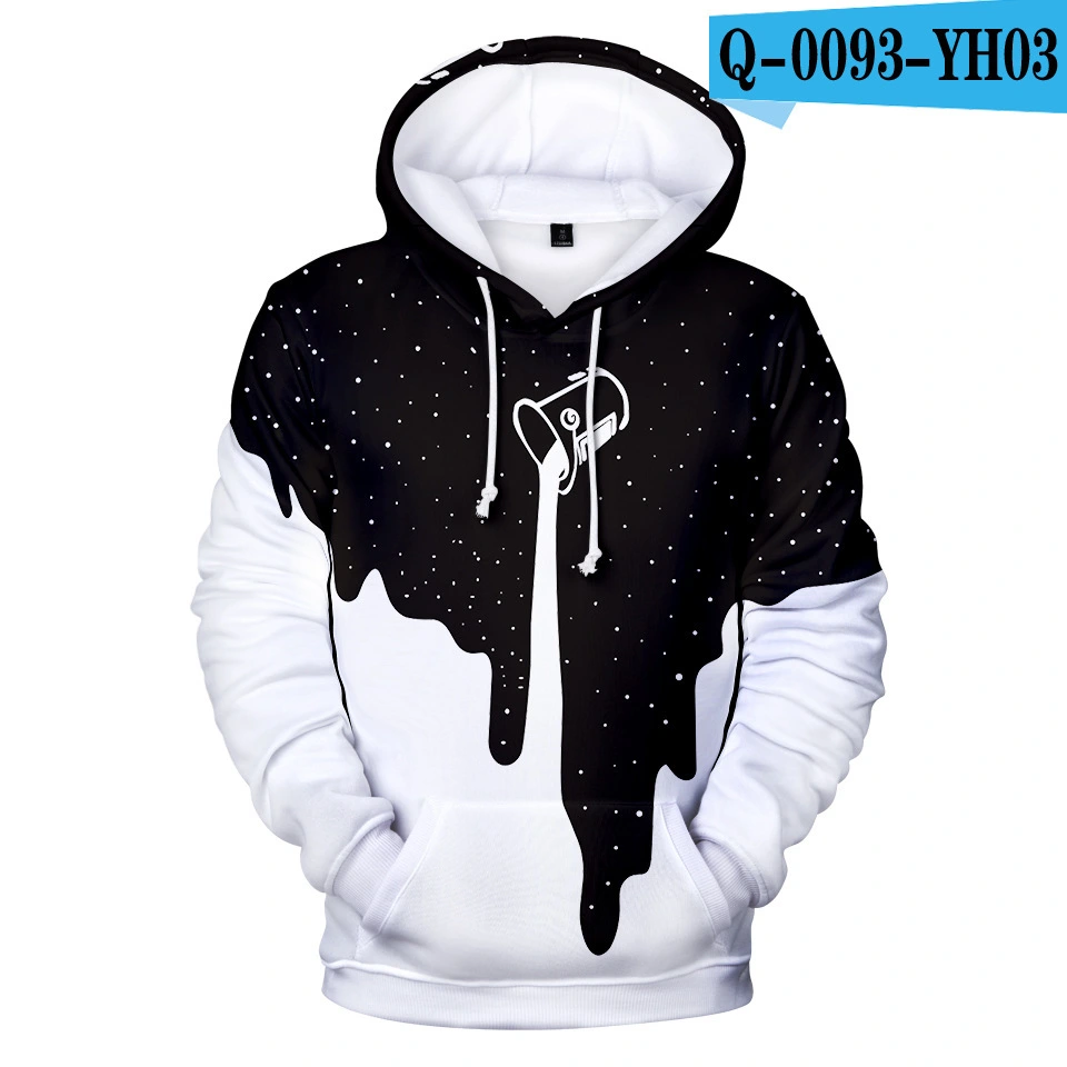 Fashionable 3D Digital Printed Hooded Sweatshirt For Men And Women Couples
