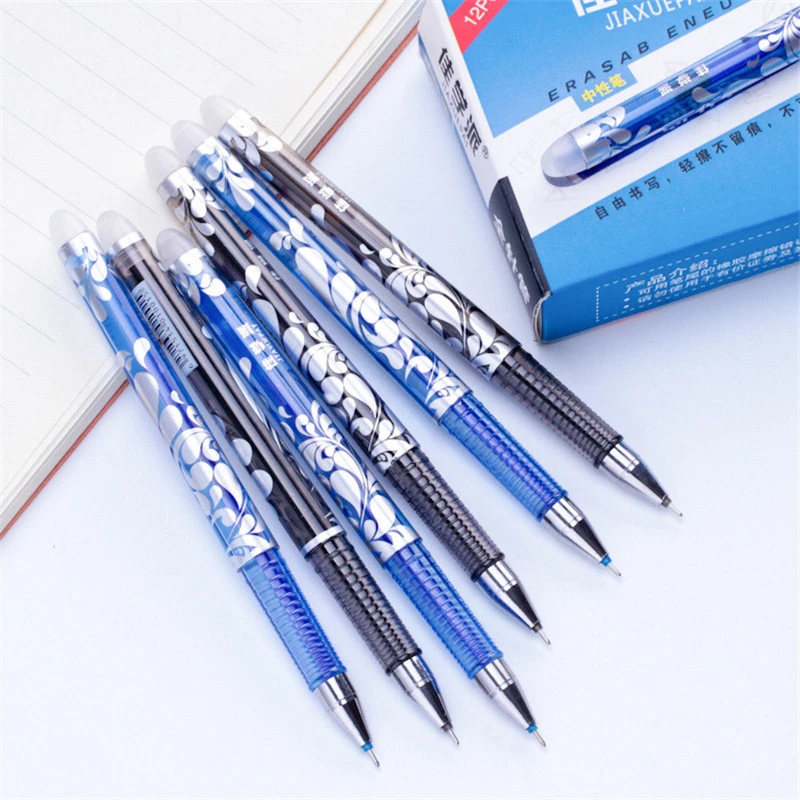 Gel Pen 0.5mm Erasable Pen Wholesale Black Blue Hot and Easy Erasable Water-based Pen