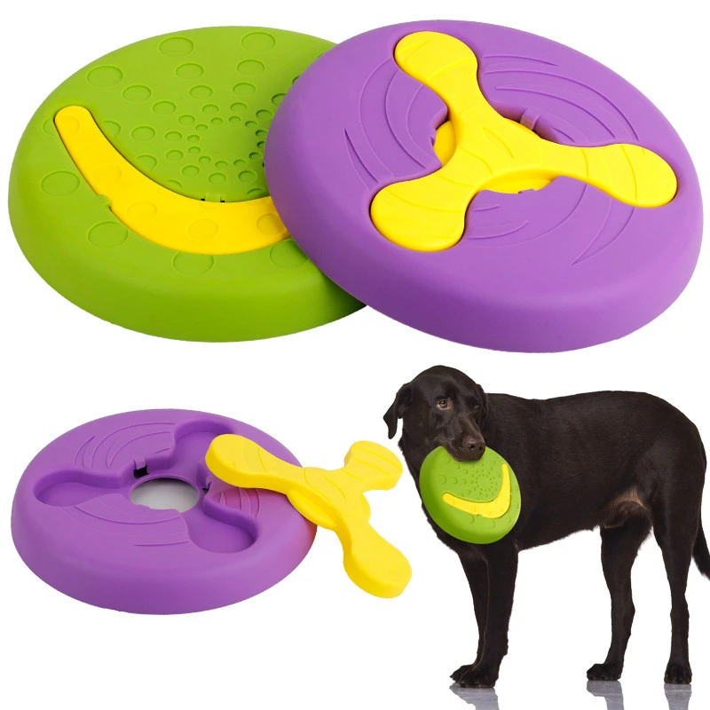 Pet throwing training toy frisbee