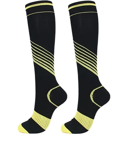 Colorful striped pressure socks