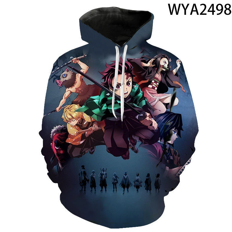 3D Digital Printing Ghost Slayer Hoodie