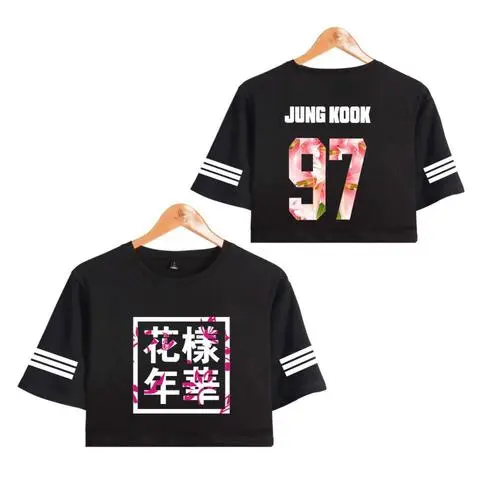 Bloom Crop Top Black