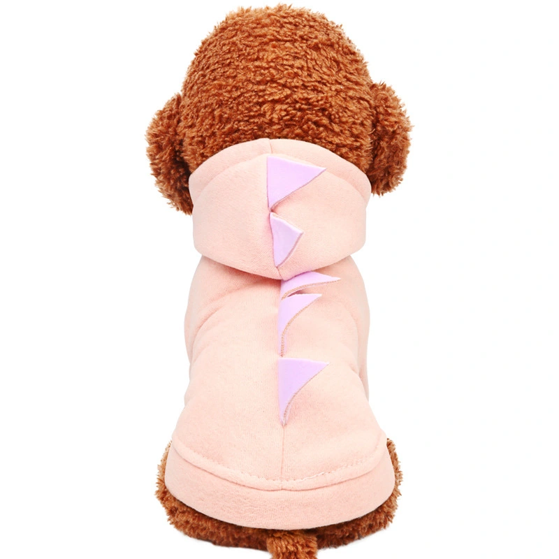 Dinosaur hooded sweater pet clothes