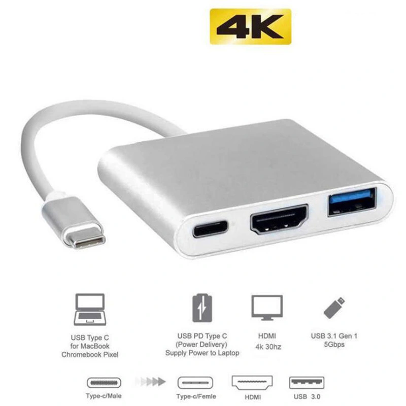Usb3.1type-c To Hdmi Usb Pd Three-In-One Expansion Dock