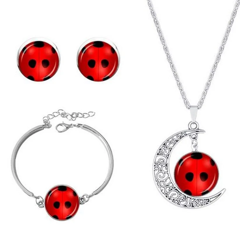 Gem Moon Necklace Set