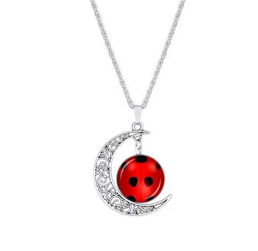 Gem Moon Necklace Set