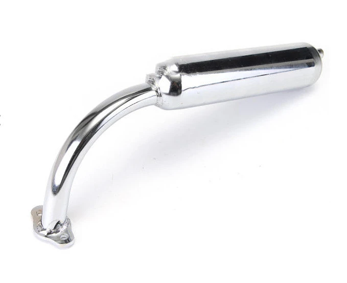 Motorcycle Chrome-Plated Muffler Two-Stroke Motorcycle Muffler Exhaust Pipe