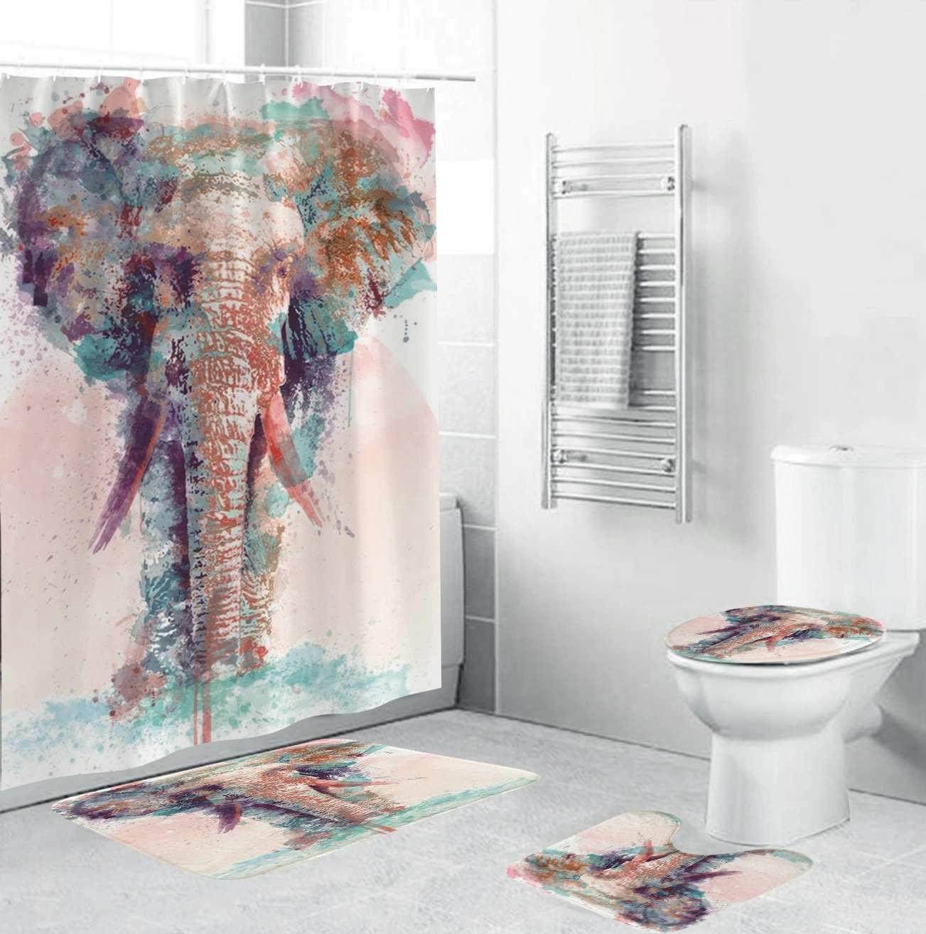 Shower curtain set