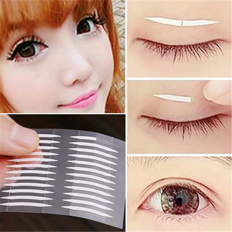 White Eyelid Sticker Double Eyelid Tapes Thin Invisible Double-sided Clear Adhesive Accessories