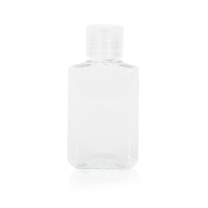 Transparent plastic portable bottle