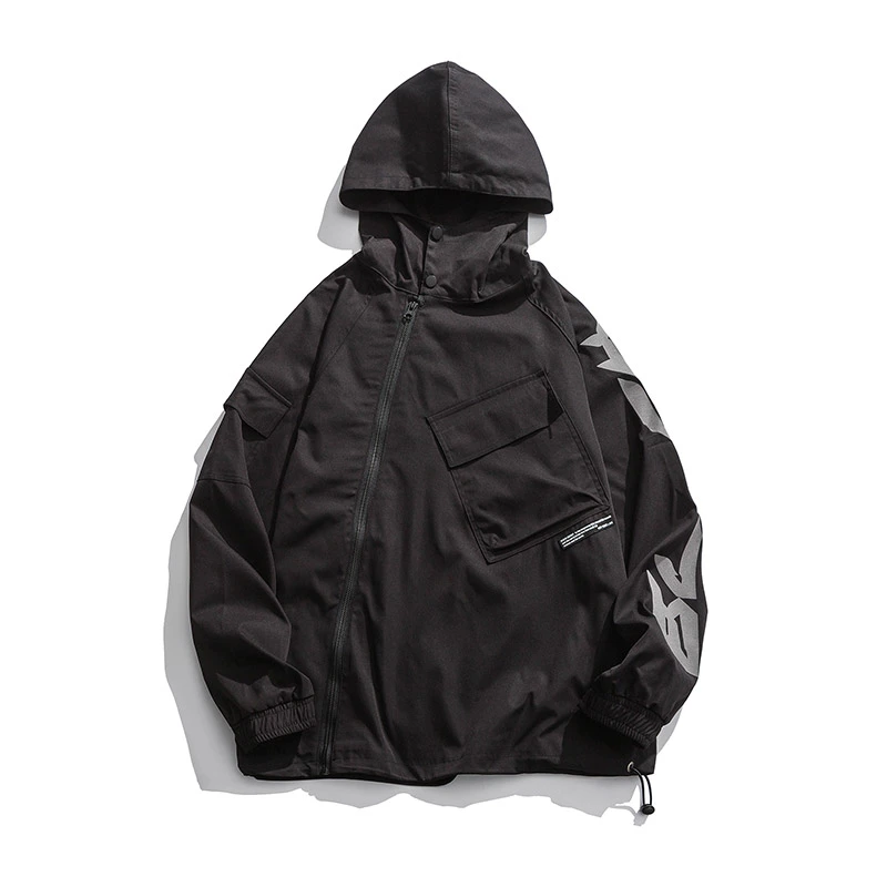 Reflective print jacket men