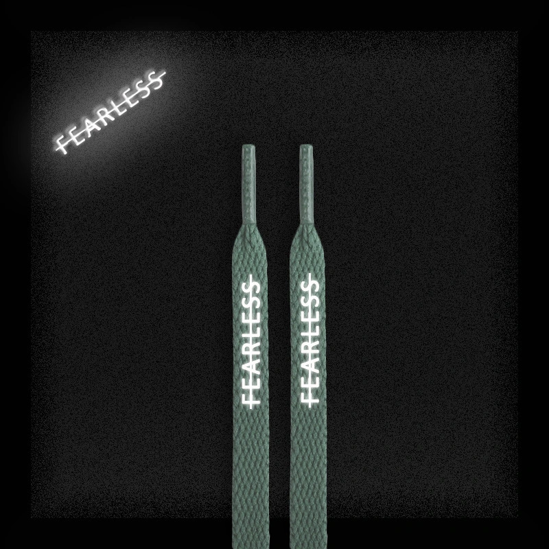 Black Reflective Color FEARLESS Laces