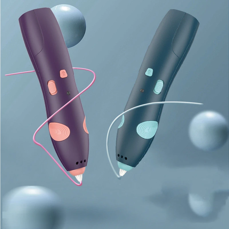 3D Printing Pen With 3 PCL Filament Low Temperature DIY Painting Graffiti Kids Drawing Pen for Children Painting