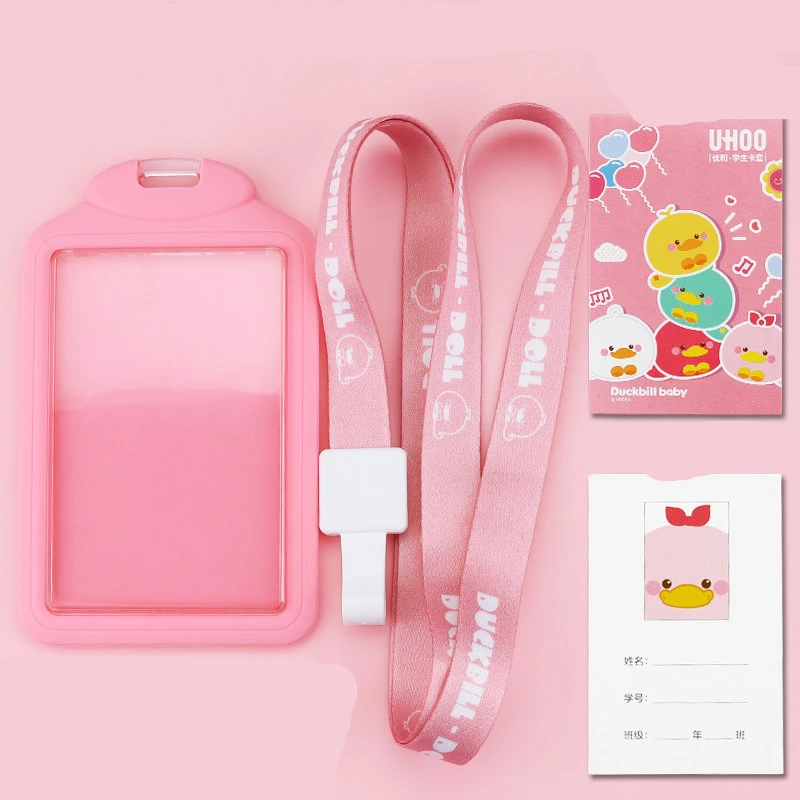 Student Soft Plastic Card Holder Can Hold 0.6cm Thick Card And Multi-Card Campus Card Meal Card