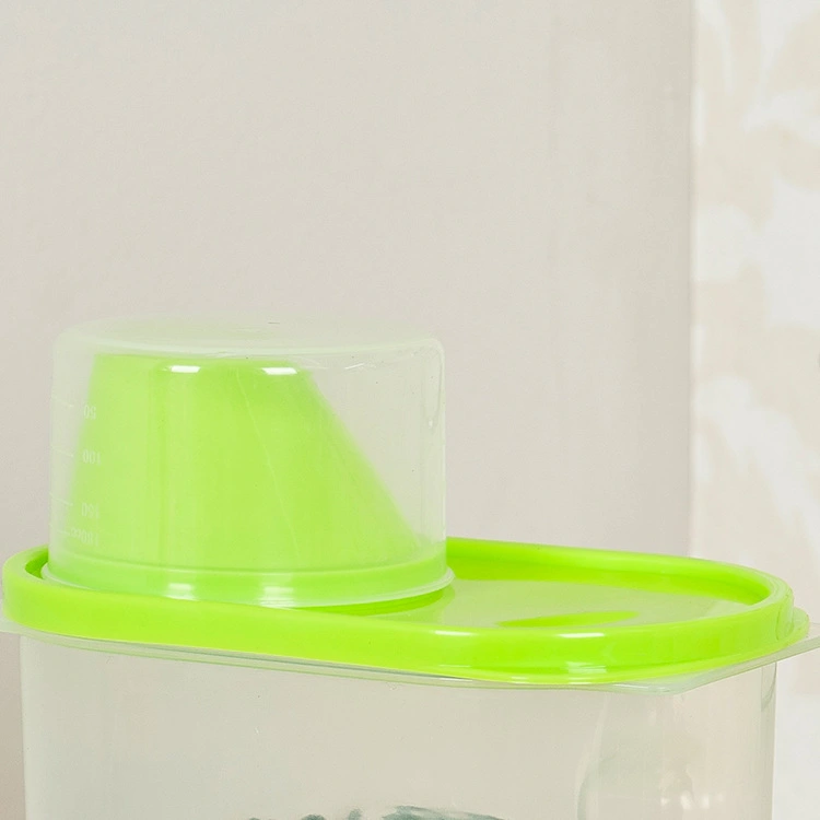 T plastic sealed tank kitchen large food storage tank five grain canisters with covered collection box wholesale