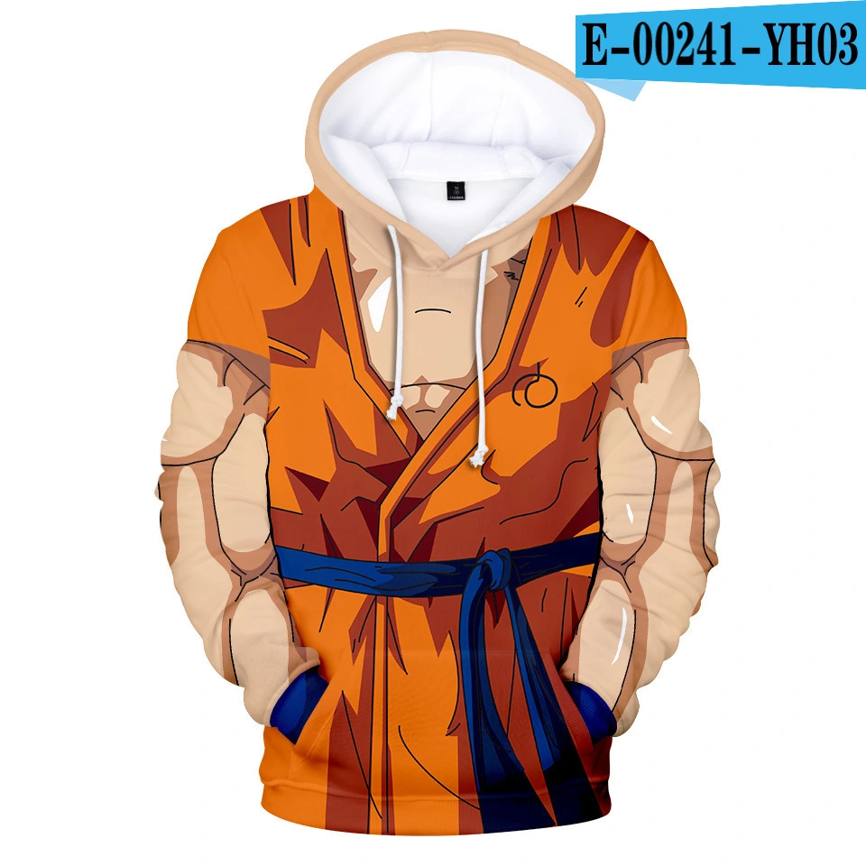 Spring New Dragon Ball Digital Printing Hooded Sweater