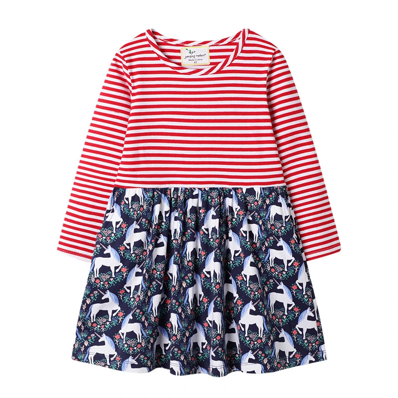 Children's Cotton Hemp Long Sleeve Retro Princess Skirt