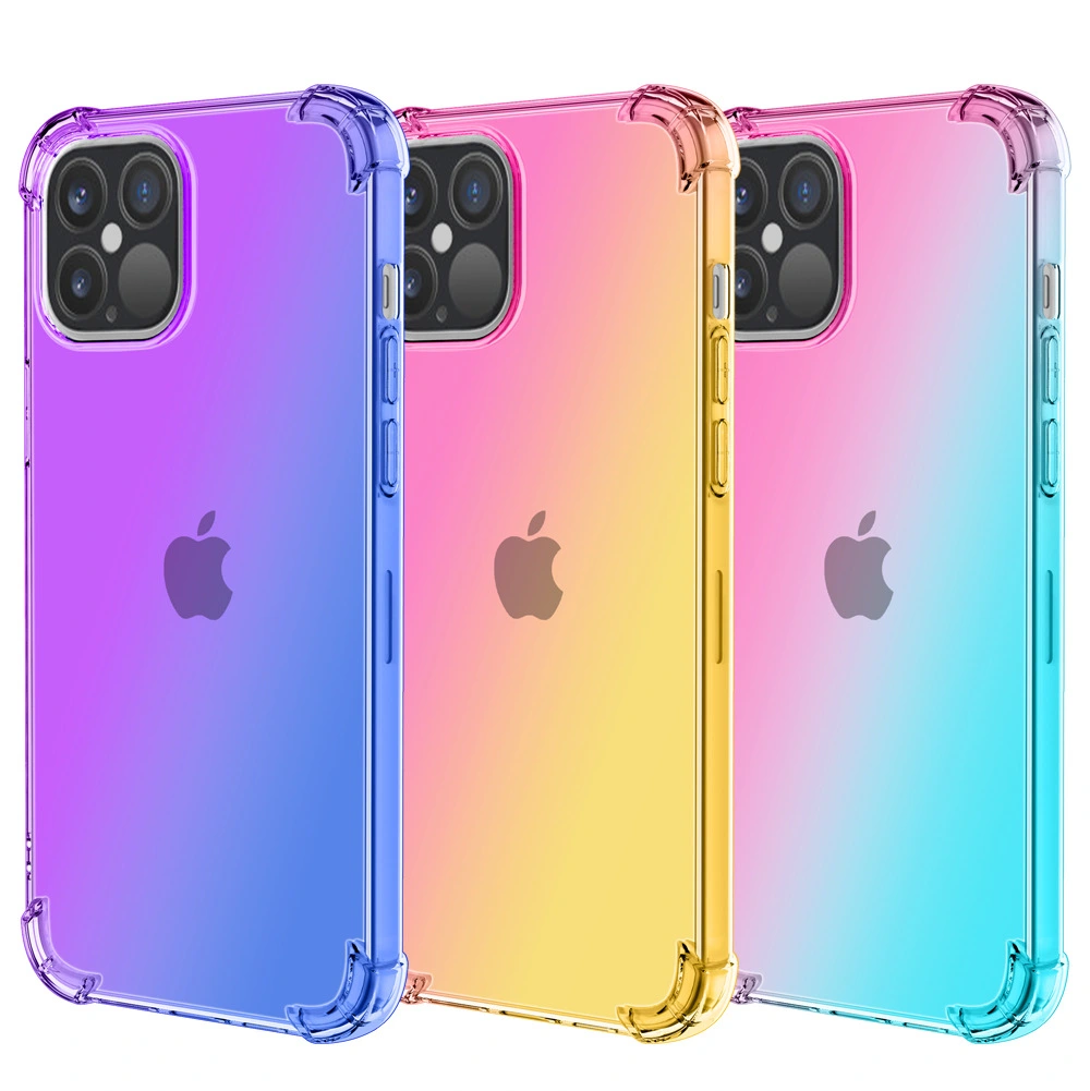 Compatible With , Compatible With , 12 Quadrangle Drop Proof  12 Gradient Color Phone Case
