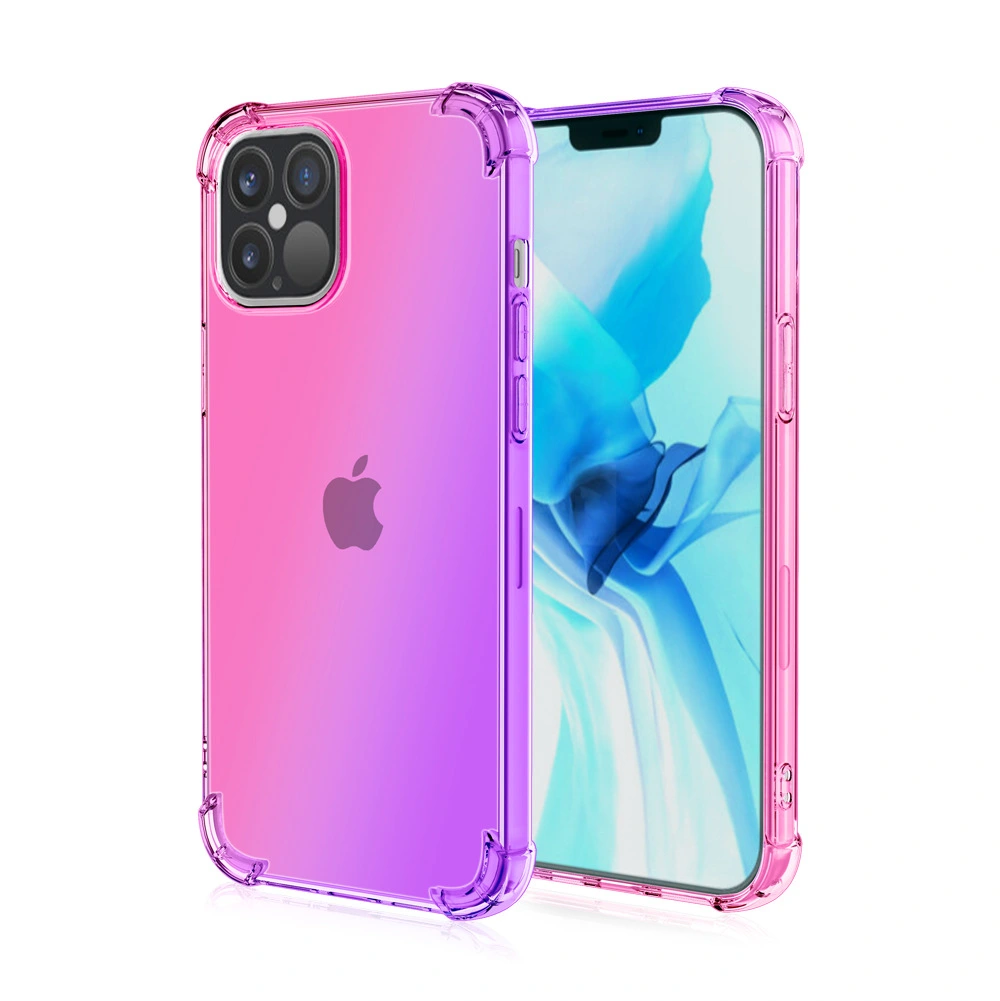 Compatible With , Compatible With , 12 Quadrangle Drop Proof  12 Gradient Color Phone Case