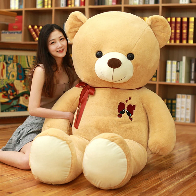 Couple Ribbon Teddy Bear Plush Toy pillow
