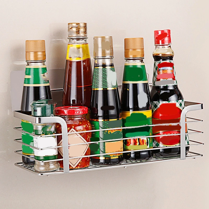 Stainless Steel Shelf Wall-mounted Without Perforation