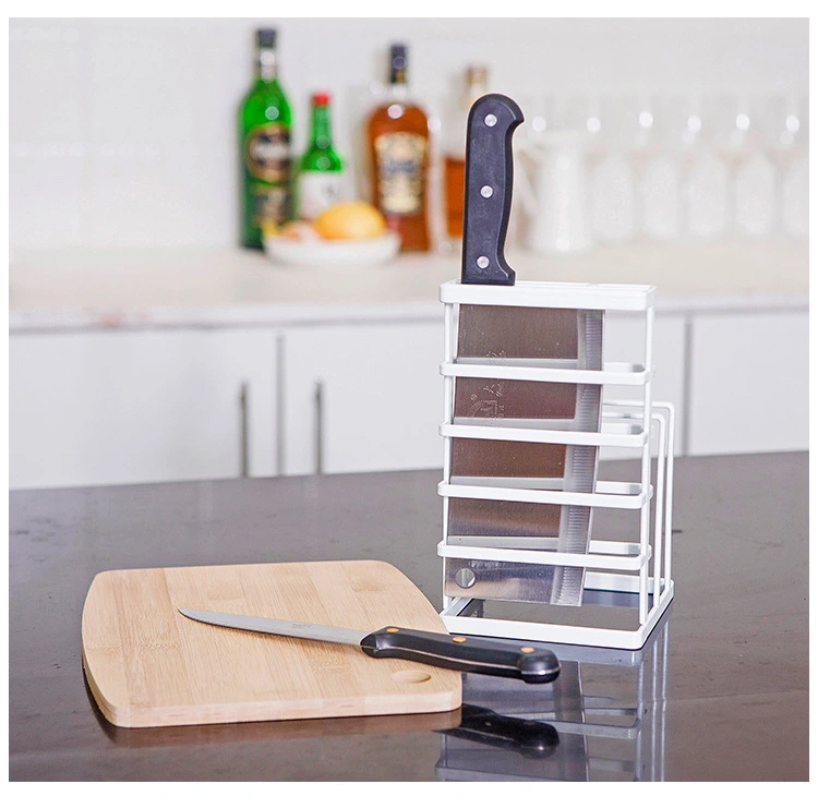 Cabinet Storage Vertical Metal Knife Rack