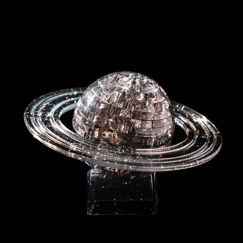 Planet 3D Crystal Puzzle Handmade DIY Heart Birthday Gift