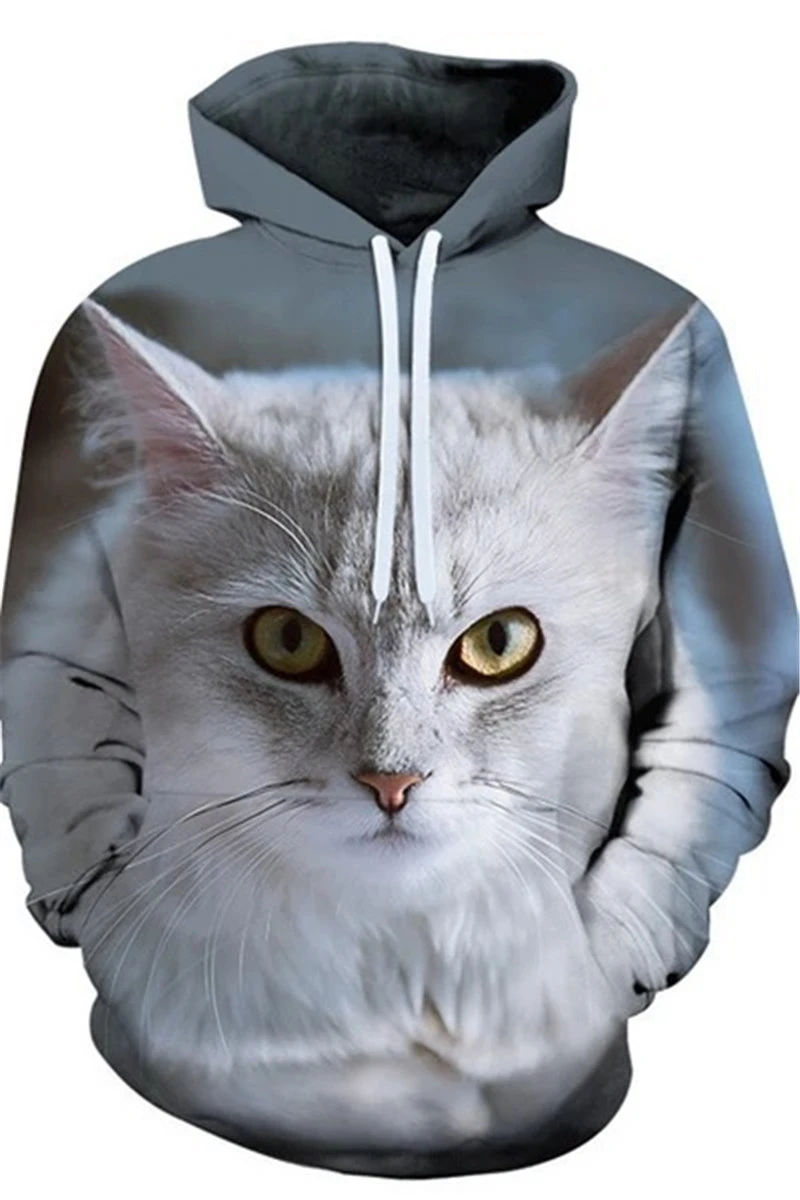 Cute Gentle Dog Men and Women 3D Pullover Hooded Sweater