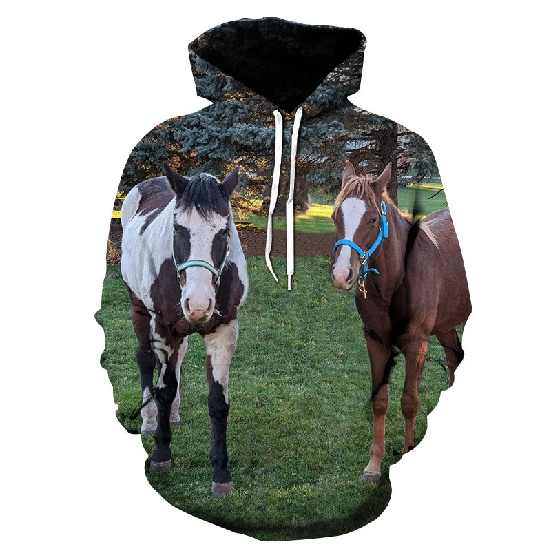 Cute Gentle Dog Men and Women 3D Pullover Hooded Sweater