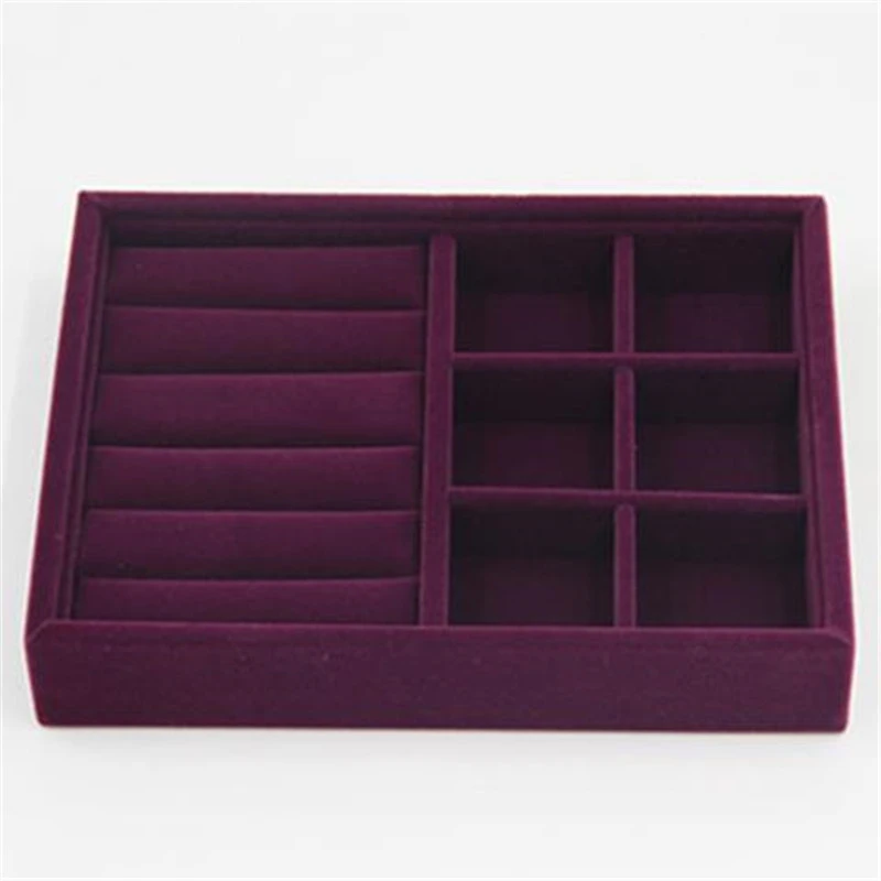 Flannel Small Purple Jewelry Display Tray