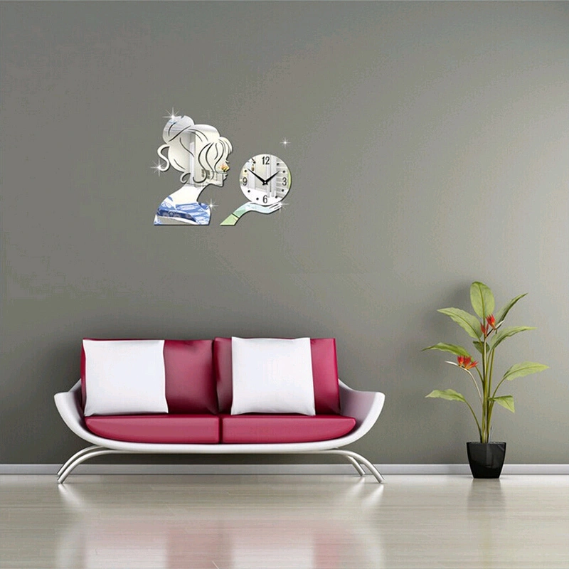 Acrylic Mirror Wall Clock Personality Clock