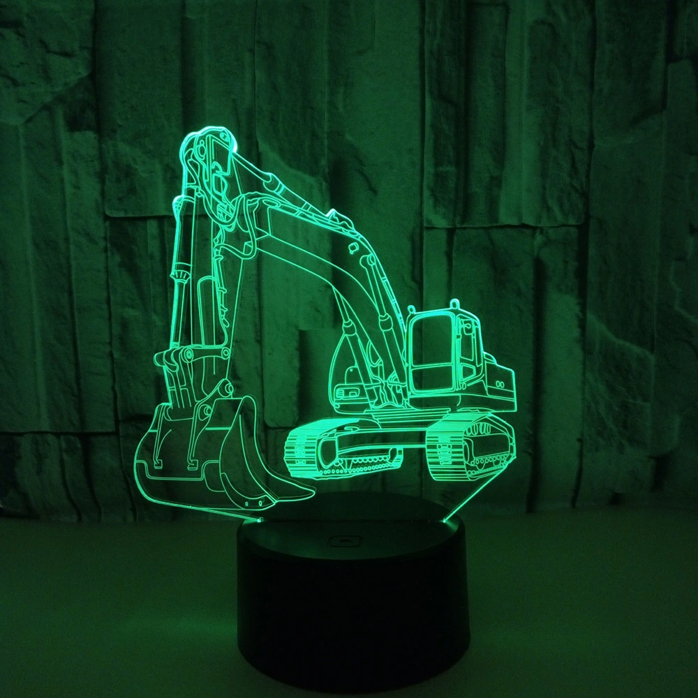Excavator 3D Lamp