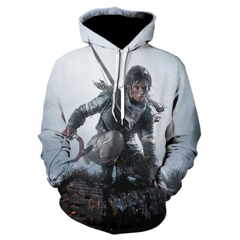 3D Printed Hoodie Loose Plus Size Sweatshirt