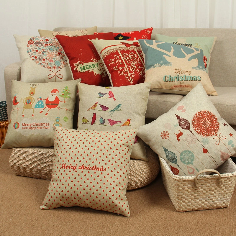 Christmas elk pillowcase