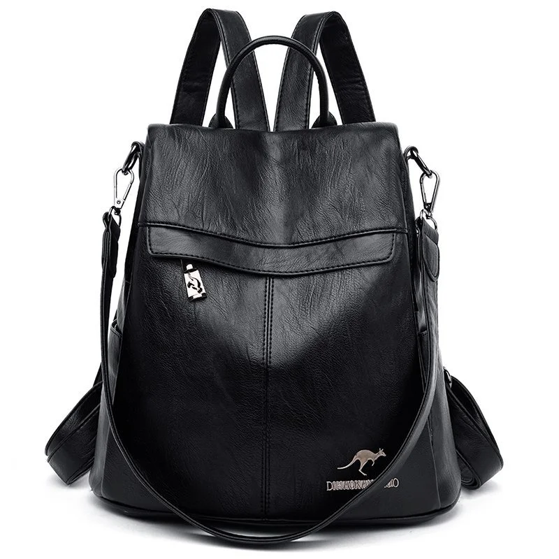 Contrasting Color Backpack Trendy With A Multi-Functional Shoulder Bag Hong Kong Style