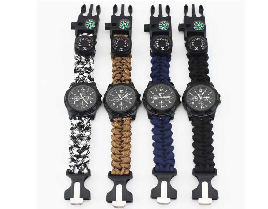 Compass Woven Watch with Multi-Function Watch