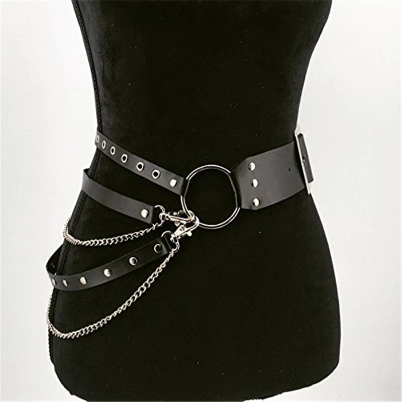 Butterfly fashion star strap personality single loop belt