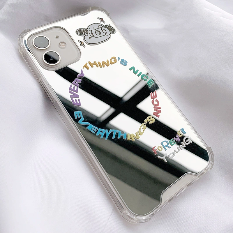 Compatible with Apple, Compatible with Apple , Mirror Selfie Colored Letters For IPhone Case