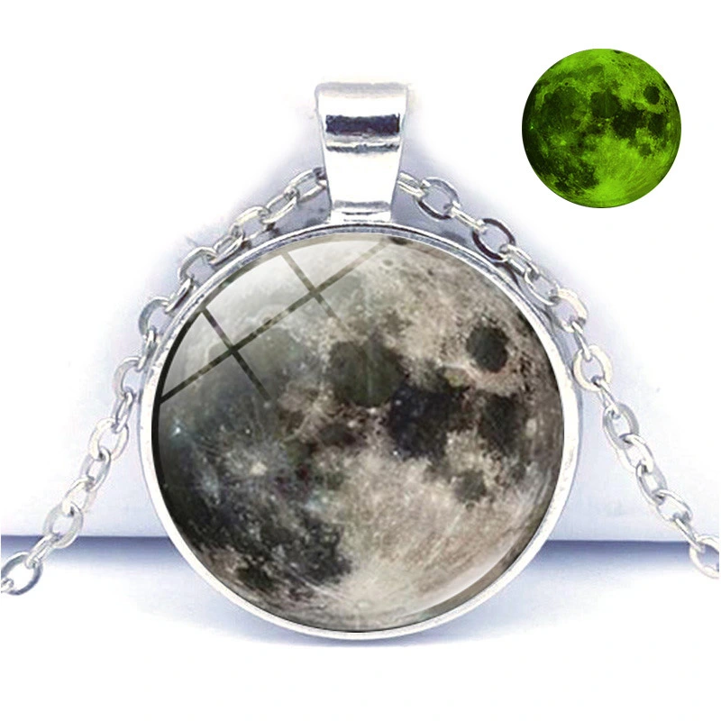Universe Galaxy Time Gemstone Luminous Necklace